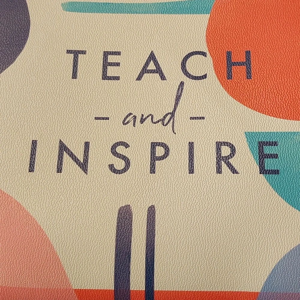 Teach and Inspire Accessory Bag Zippered Pouch NWT